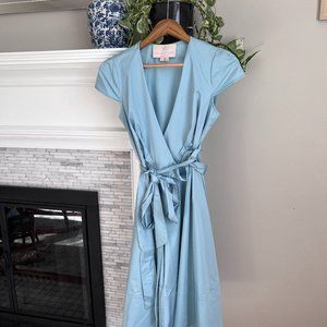 Blue Gal Meets Glam Short Sleeve Wrap Dress - Addison in Size 2